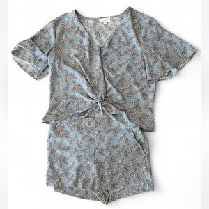 LOFT Outlet Blue Floral Set